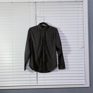 Grey Wool JCrew Collared Button Down